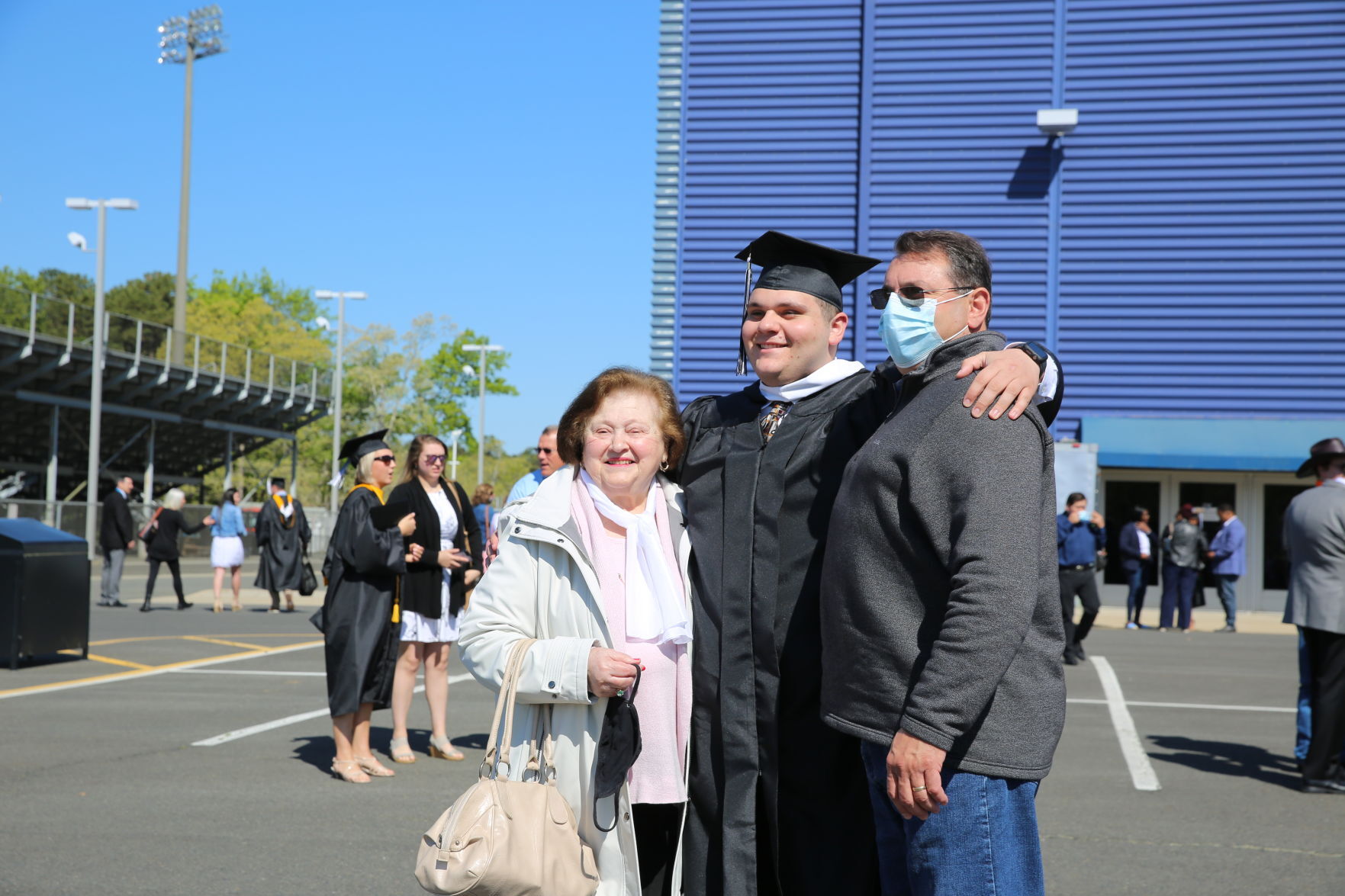 Stockton University commencement Tuesday, May 11, 2021 at the Galloway Township campus